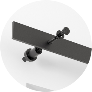 Stable And Smoothly sliding door hardware kit-HM2013