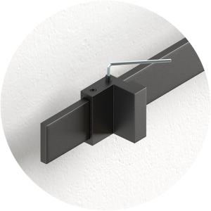 Stable And Smoothly sliding door hardware kit-HM2013