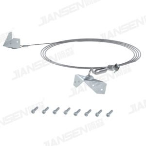 Zinc Plated Steel Gate Frame Kit Hardware Anti Sag Gate Support Cable Kit for Wooden Fence-JL2229