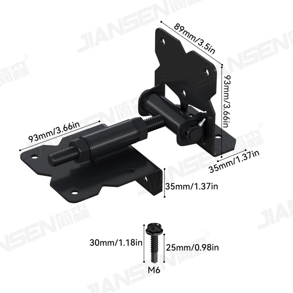 Self-closing Hinge For Wood Fence Gate SS304 PVC Fence Hinges-JL1902