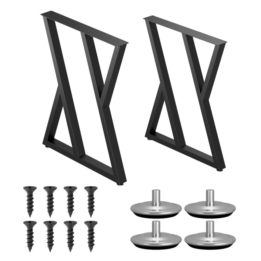 Custom Wholesale Pedestal Base Table Leg Adjustable Cast Iron Steel Metal Table Furniture Legs For Coffee Dining Bar-ZT007