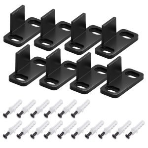 Wholesale Black Adjustable Carbon Steel Stay Roller Hardware Sliding Barn Door Floor Guide /Door Guide For Bottom-HMDD710