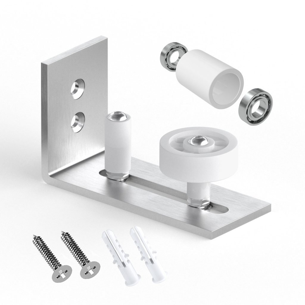 Sliding Barn Door Floor Guide Adjustable Stay Roller Hardware Heavy Duty Wall Mounted Door Bottom Floor Guides-HMDD817