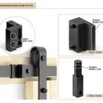 Wholesale 6.6ft American style barn door hardware kit -HM-2001