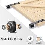 Wholesale 6.6ft American style barn door hardware kit -HM-2001