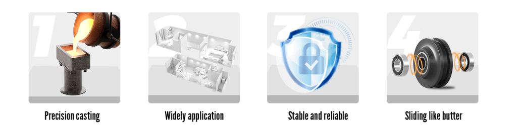 DIY modern style mini barn door hardware-HM2019