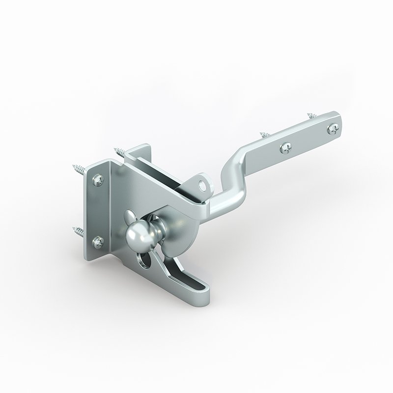 Sliver Color Fence Gate Automatic Gate Latch in Galvanized-JLW2067