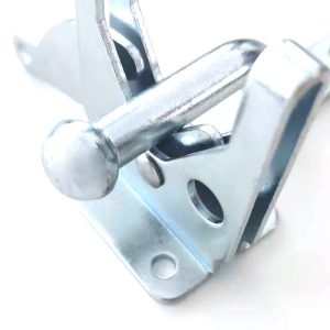 Sliver Color Fence Gate Automatic Gate Latch in Galvanized-JLW2067