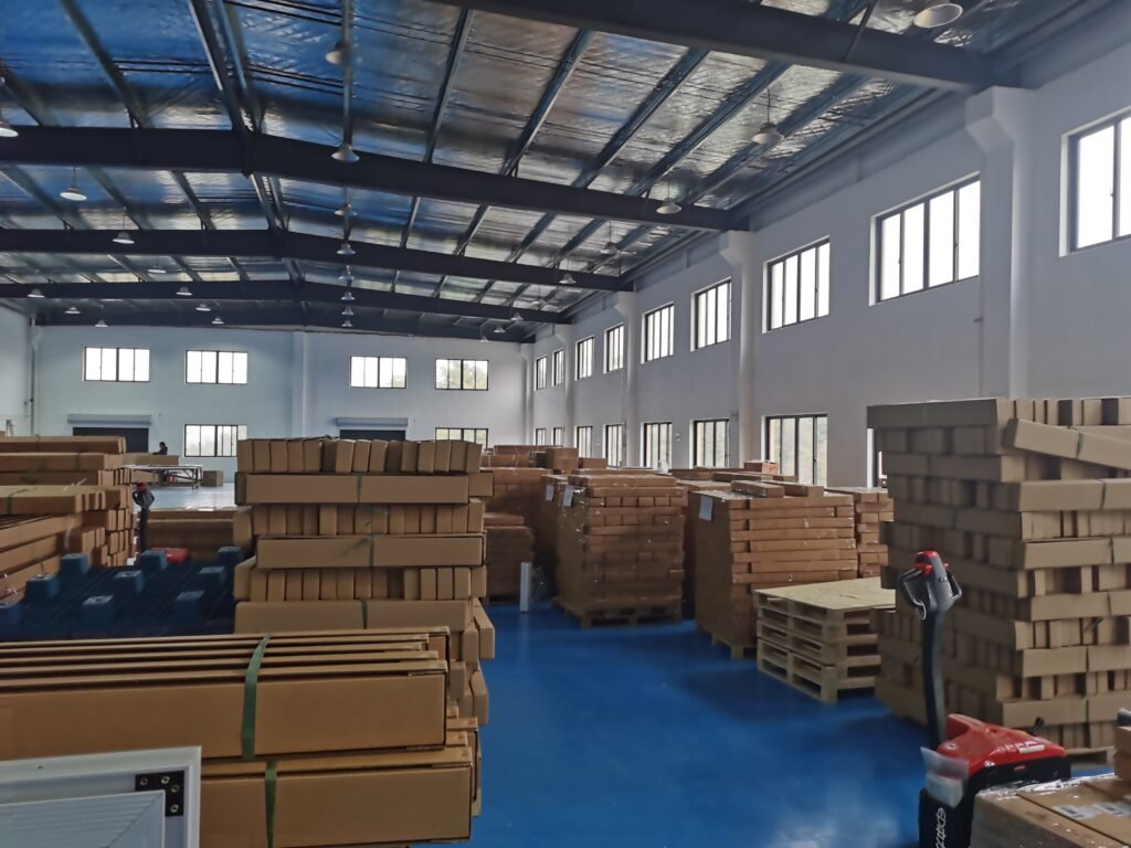 Barn door hardware wholesale stock ready for shipment - Jiansen Hardware factory cargo area